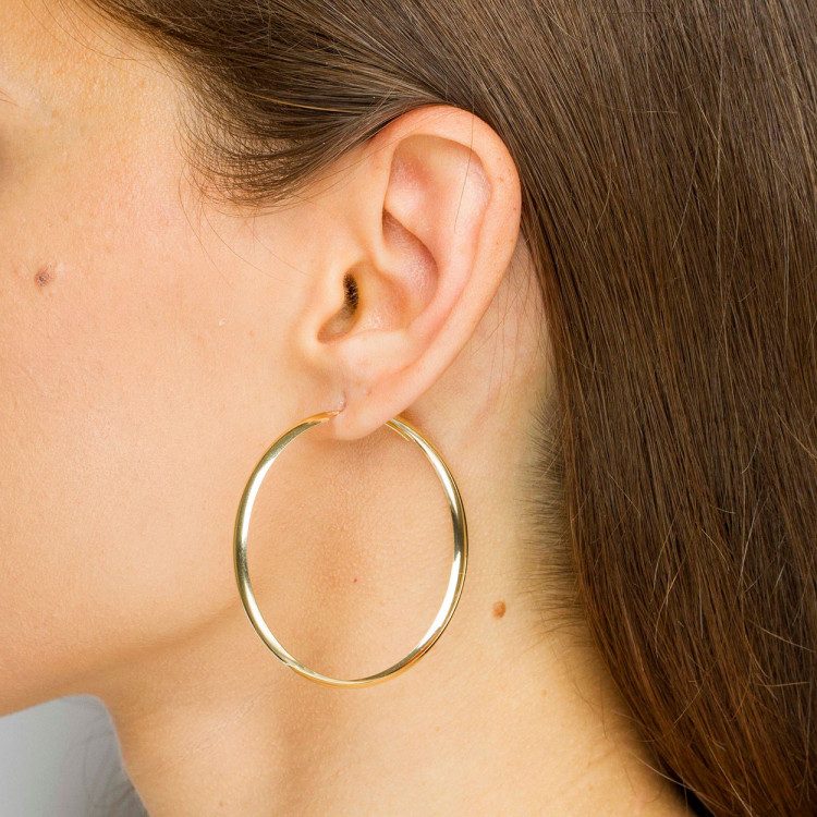 Kolczyki ze złota 5.0cm koła