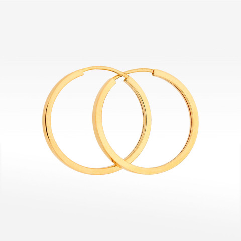 Kolczyki ze złota 2.3cm koła