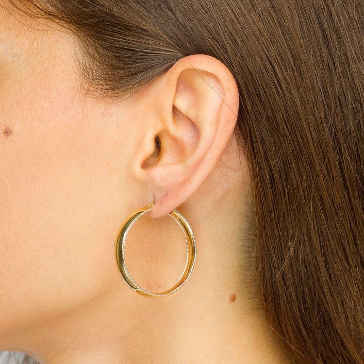 Kolczyki ze złota 3.5cm koła