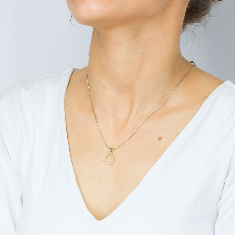 Zawieszka ze złota serce