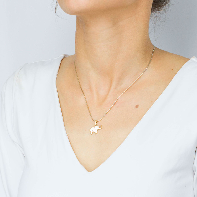 Zawieszka ze złota słonik