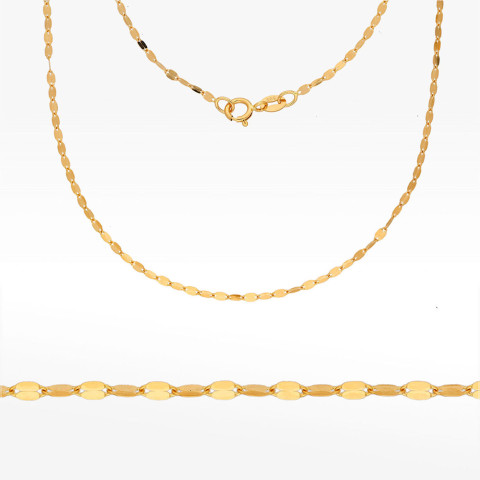 Łańcuszek ze złota mokka pełny