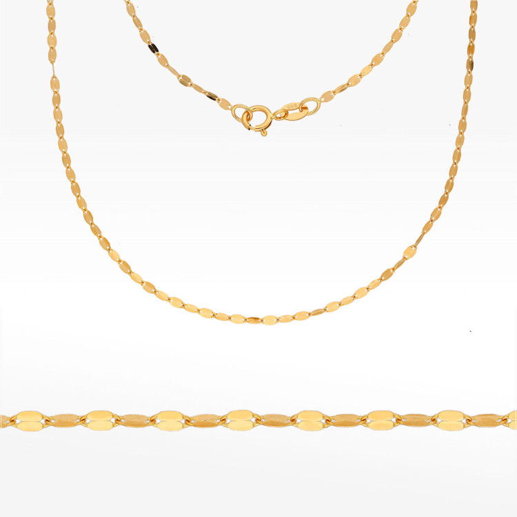 Łańcuszek ze złota mokka pełny