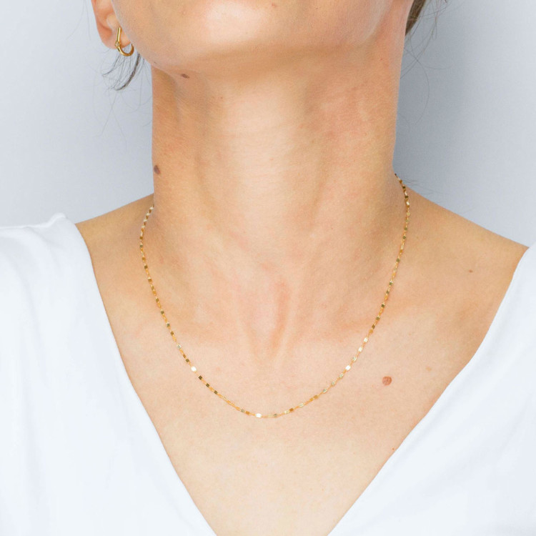 Łańcuszek ze złota mokka pełny