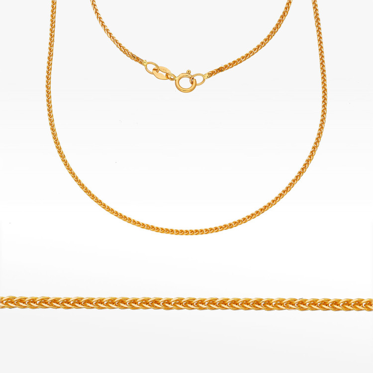 Łańcuszek ze złota lisi ogon pełny