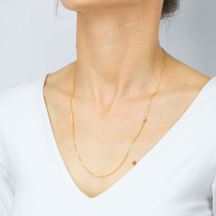 Łańcuszek ze złota lisi ogon pełny