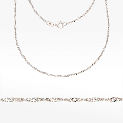 Łańcuszek ze złota singapur pełny