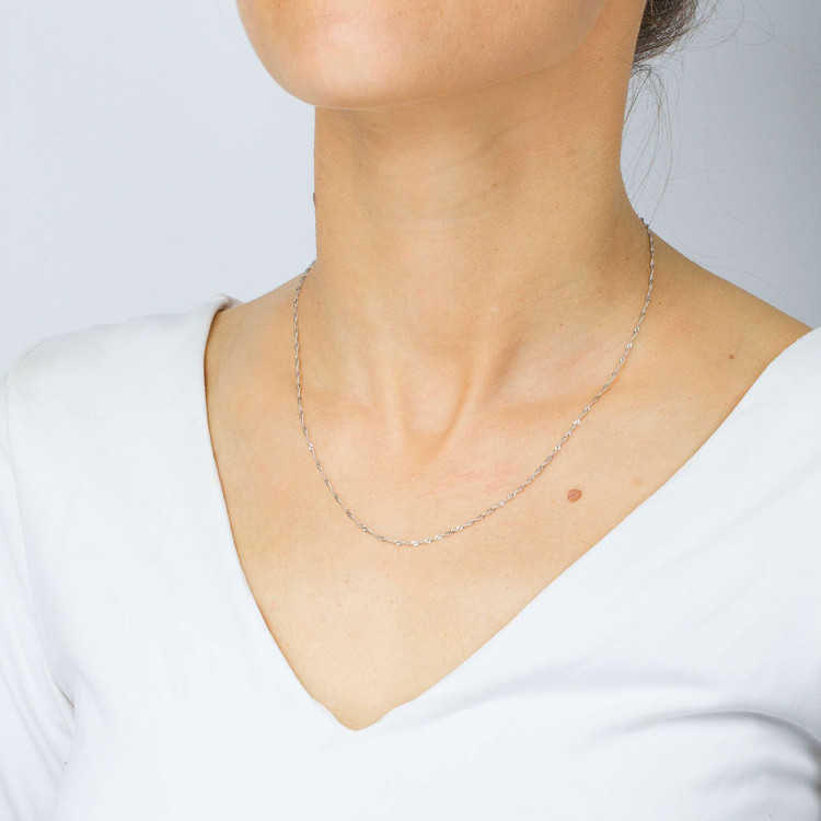 Łańcuszek ze złota singapur pełny