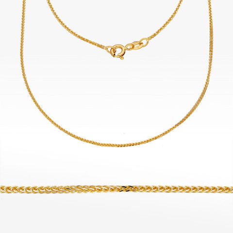 Łańcuszek ze złota lisi ogon pełny