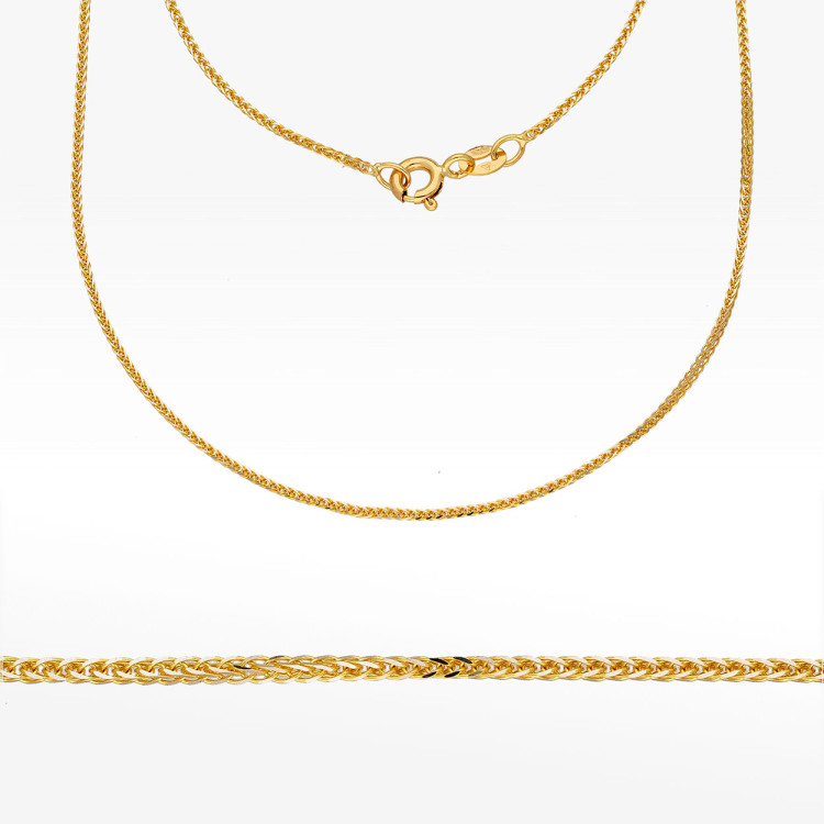 Łańcuszek ze złota lisi ogon pełny