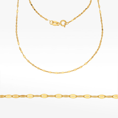 Łańcuszek ze złota mokka pełny