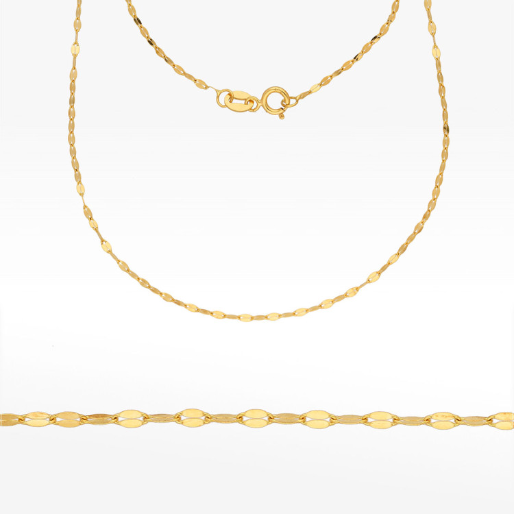 Łańcuszek ze złota mokka pełny