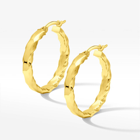 Kolczyki ze złota 2.4cm koła