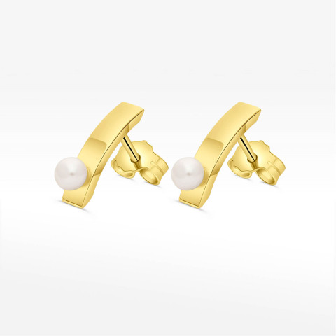 Kolczyki ze złota z perłą