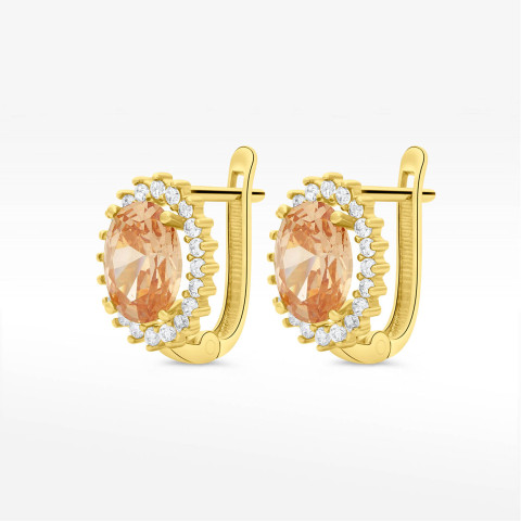 Kolczyki ze złota z cyrkoniami