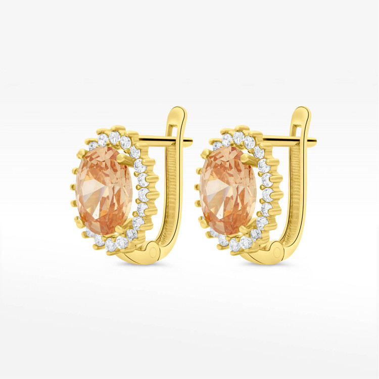 Kolczyki ze złota z cyrkoniami