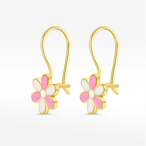 Kolczyki ze złota kwiatki