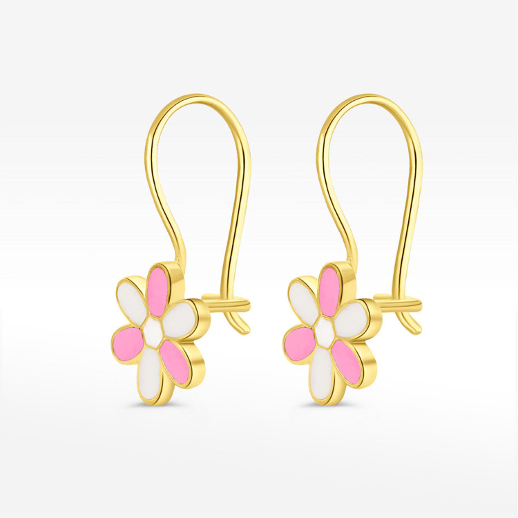 Kolczyki ze złota kwiatki