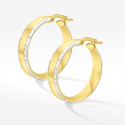 Kolczyki ze złota 2.4cm koła