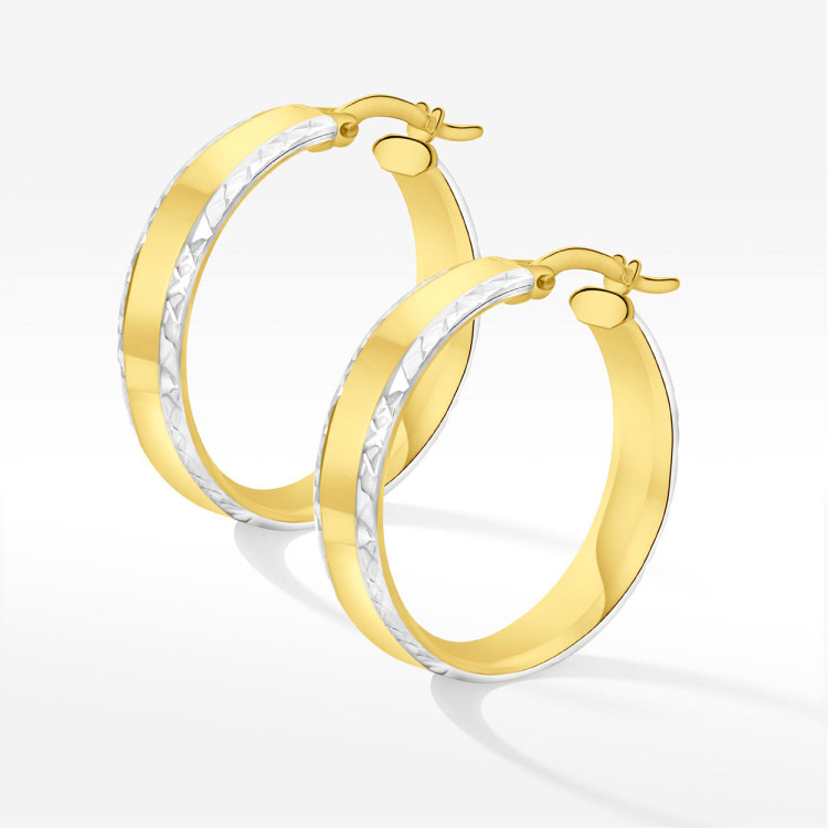 Kolczyki ze złota 2.4cm koła