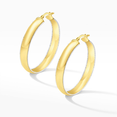 Kolczyki ze złota 3.5cm koła