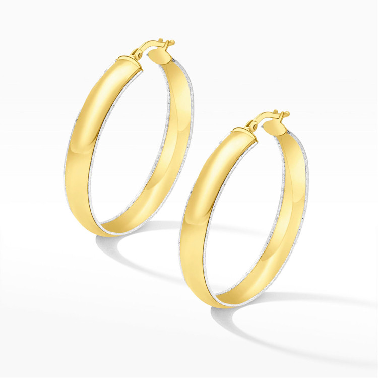 Kolczyki ze złota 3.5cm koła