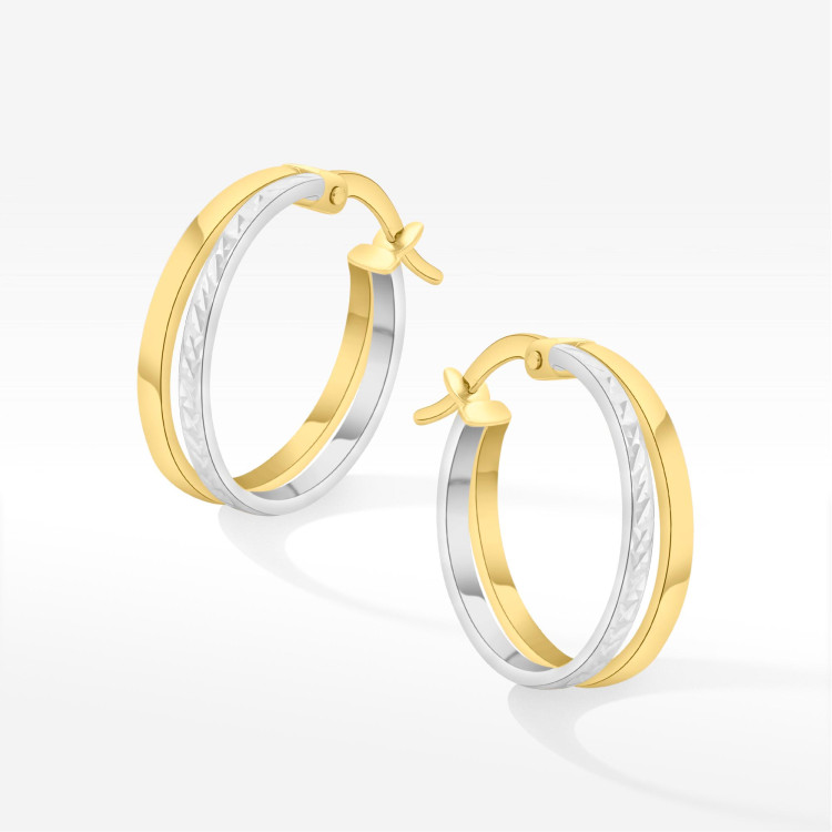 Kolczyki ze złota 1.7cm koła