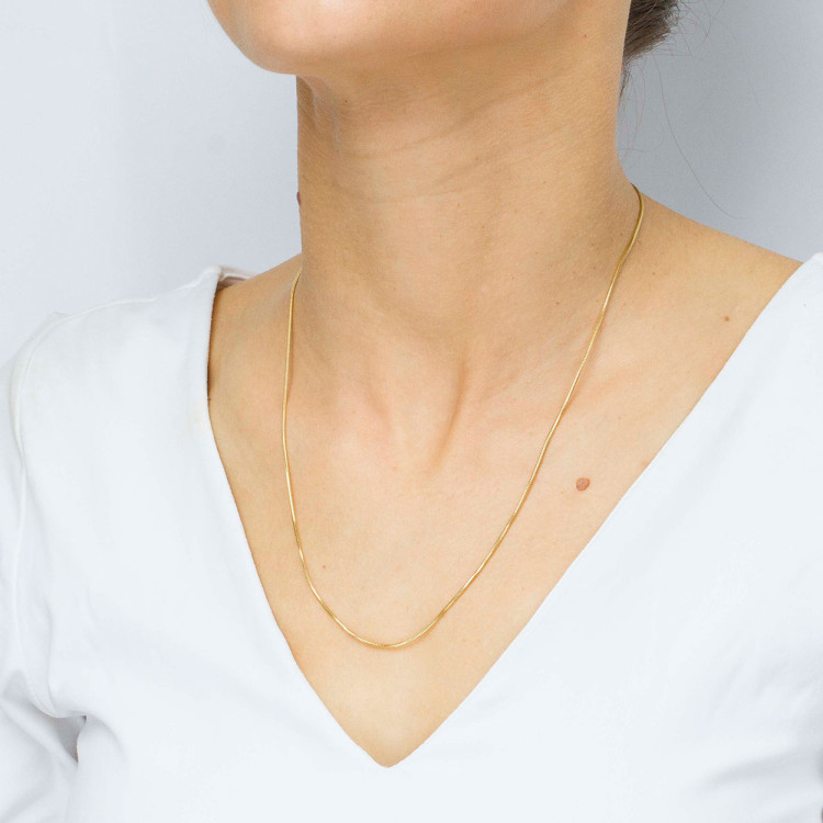 Łańcuszek ze złota linka pełny