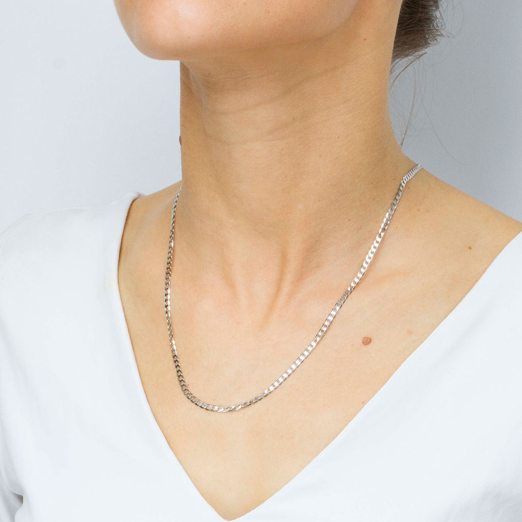 Łańcuszek ze złota pancerka pełny