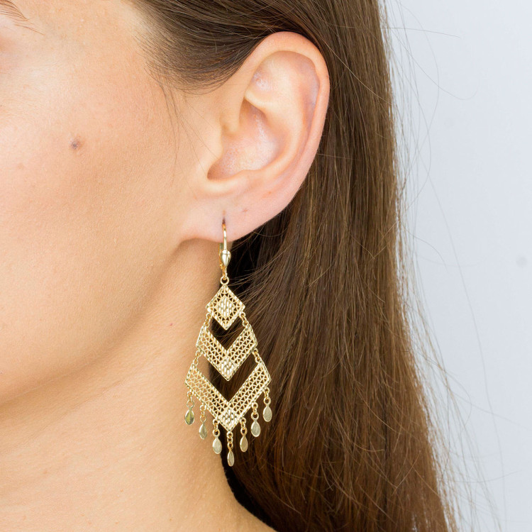 Kolczyki ze złota wiszące