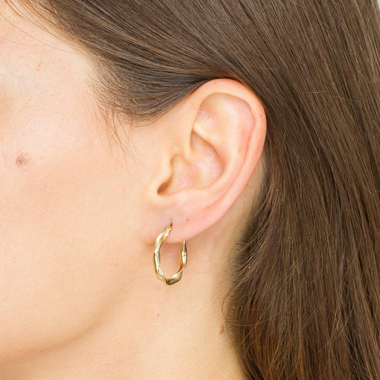 Kolczyki ze złota 2.1cm koła