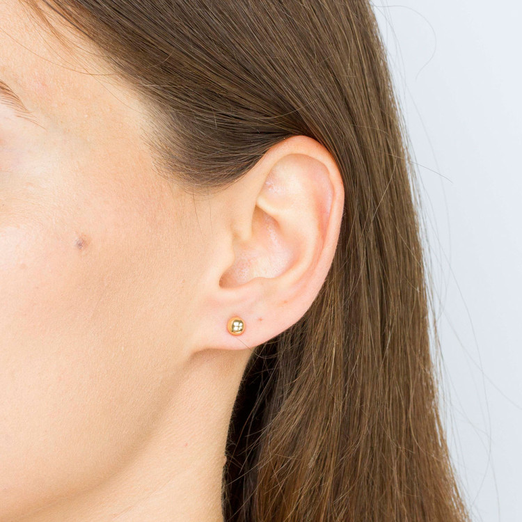 Kolczyki ze złota kulki