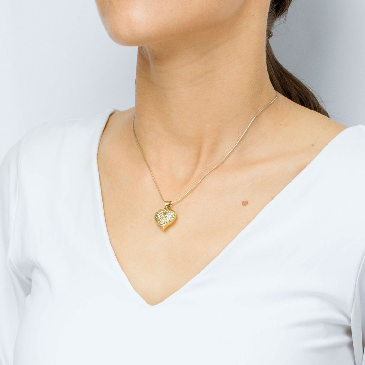 Zawieszka ze złota serce