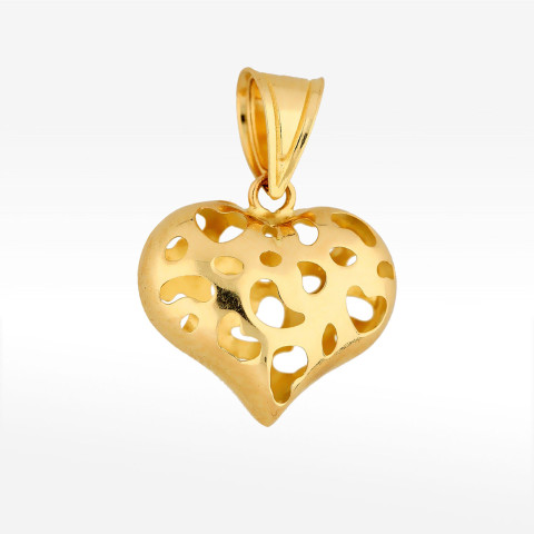 Zawieszka ze złota serce
