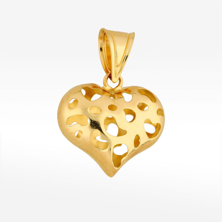 Zawieszka ze złota serce