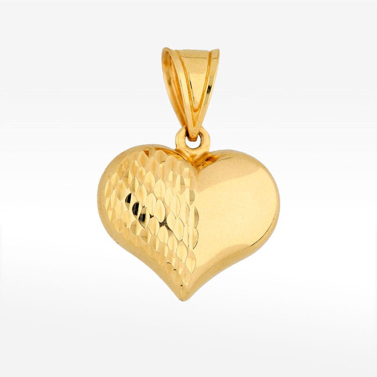 Zawieszka ze złota serce