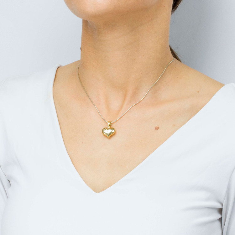 Zawieszka ze złota serce