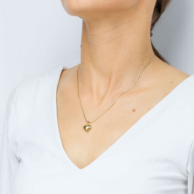 Zawieszka ze złota serce