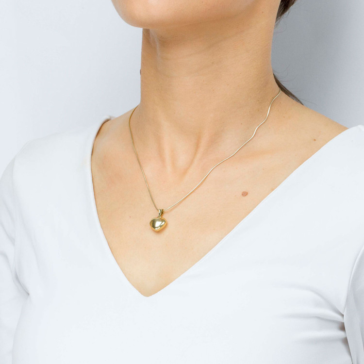 Zawieszka ze złota serce