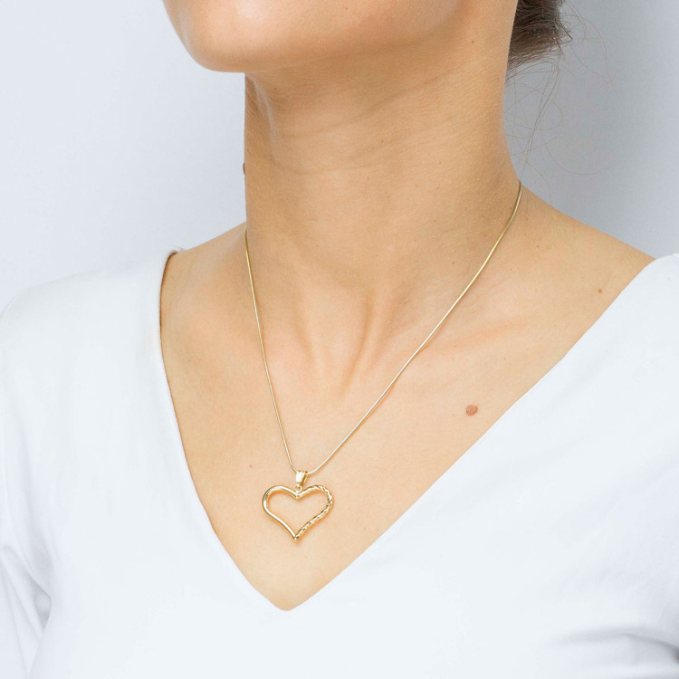 Zawieszka ze złota serce