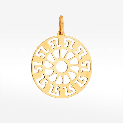 Zawieszka ze złota z wzorem greckim