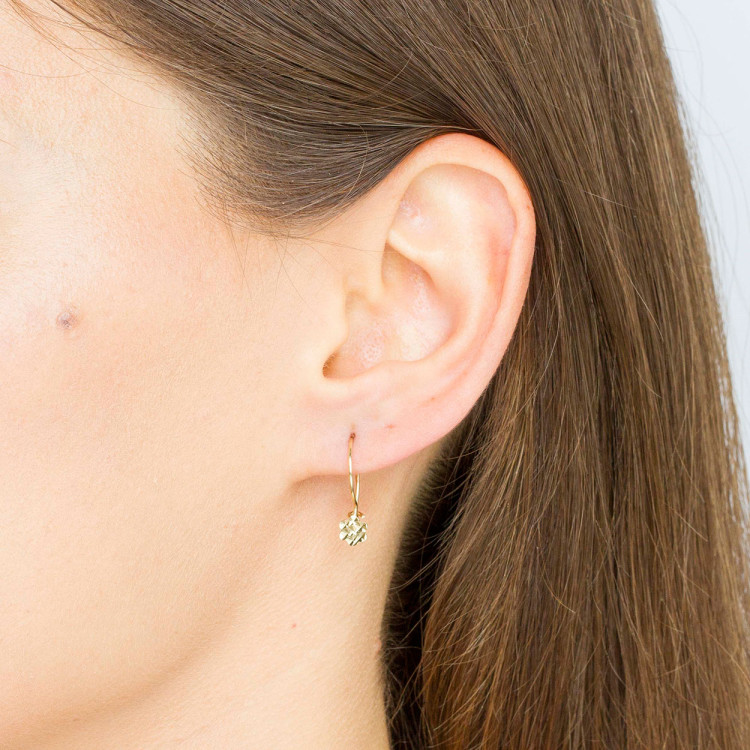 Kolczyki ze złota kwiatki