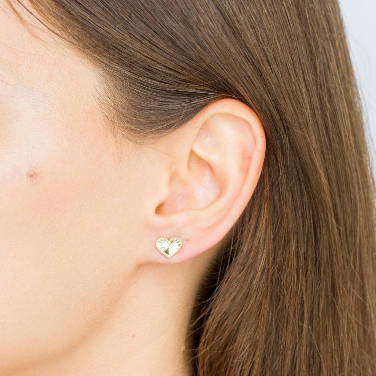 Kolczyki ze złota serca