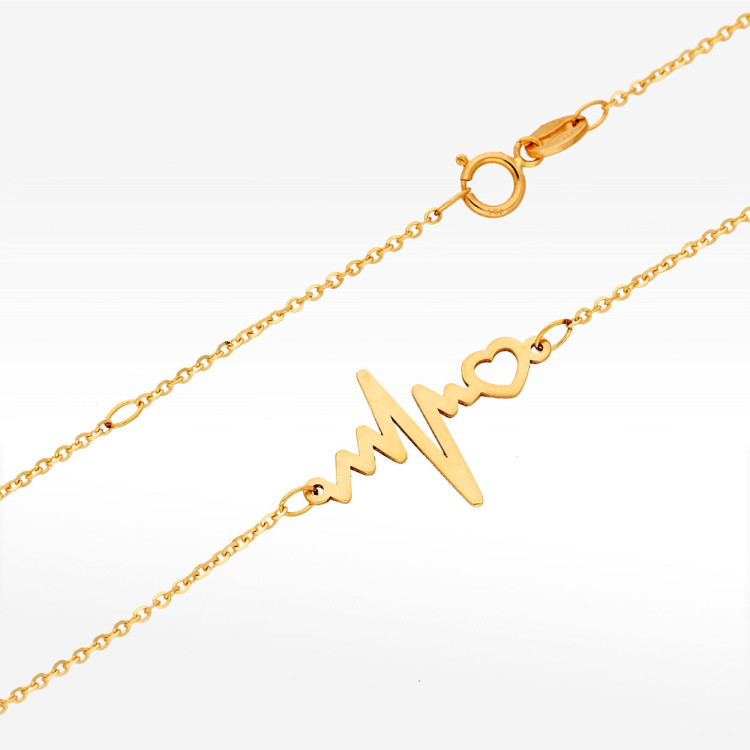 Naszyjnik ze złota 42-45cm puls życia