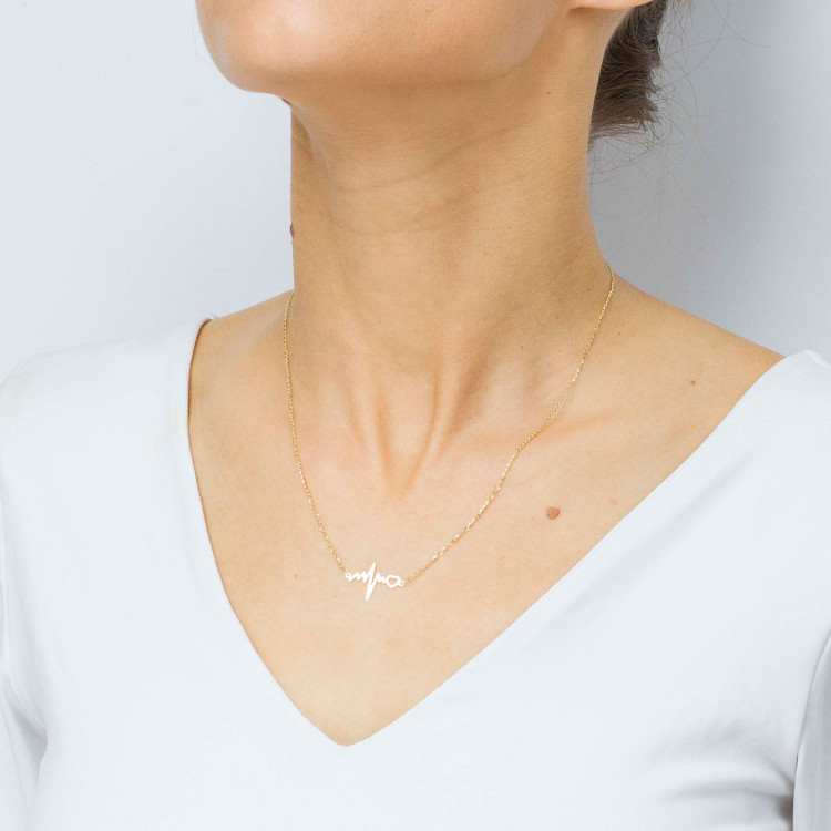 Naszyjnik ze złota 42-45cm puls życia