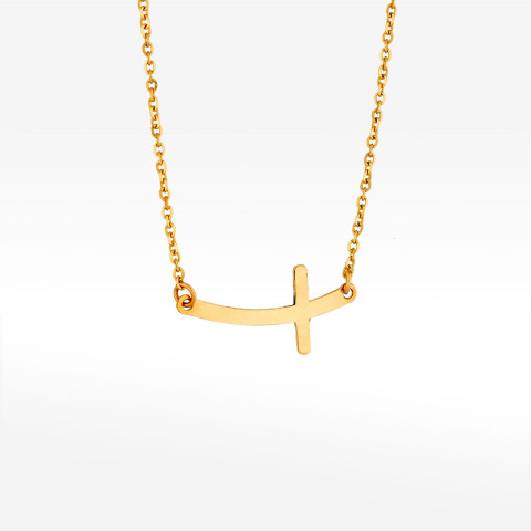 Naszyjnik ze złota 42-45 z krzyżykiem