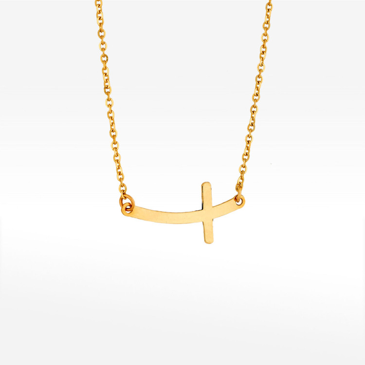 Naszyjnik ze złota 42-45 z krzyżykiem