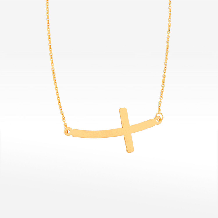 Naszyjnik ze złota 42-45 z krzyżykiem