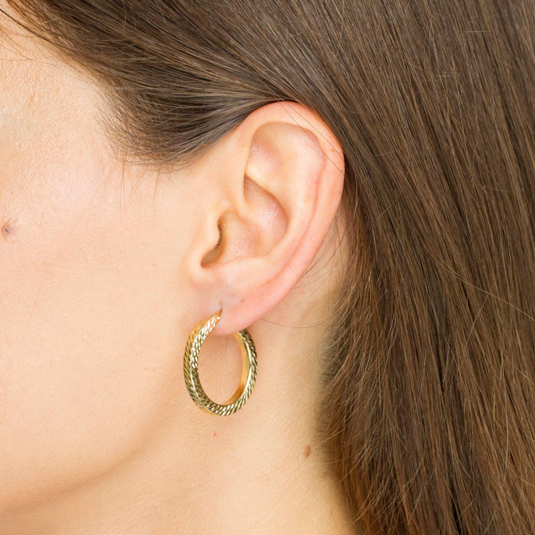 Kolczyki ze złota 2.6cm koła