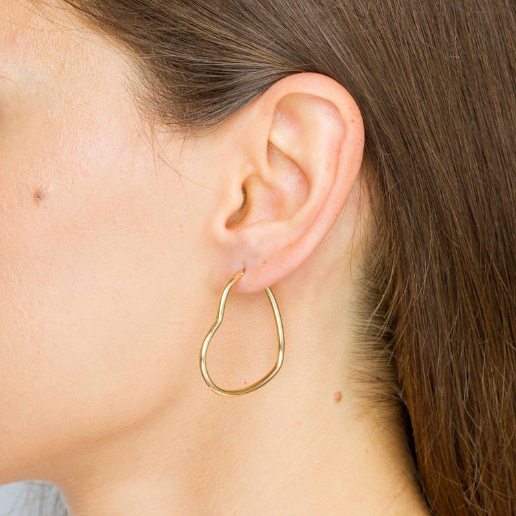 Kolczyki ze złota serca